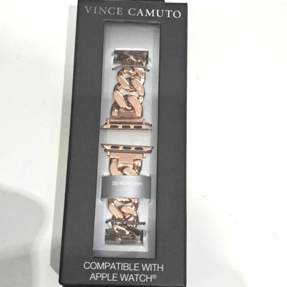 Vince Camuto Rosegold Curb-Chain Bracelet For Apple Watch